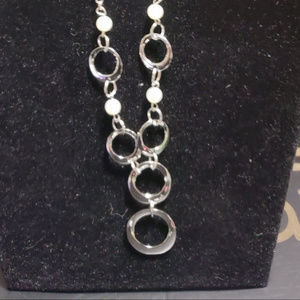 Silver Necklace w/ Earrings